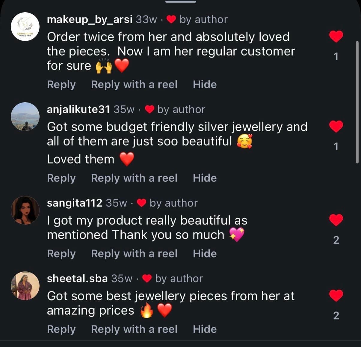 Instagram review screenshot